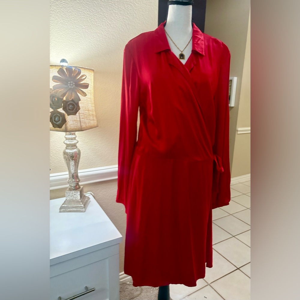Cloth & Stone NWT Elegant Red Wrap Dress